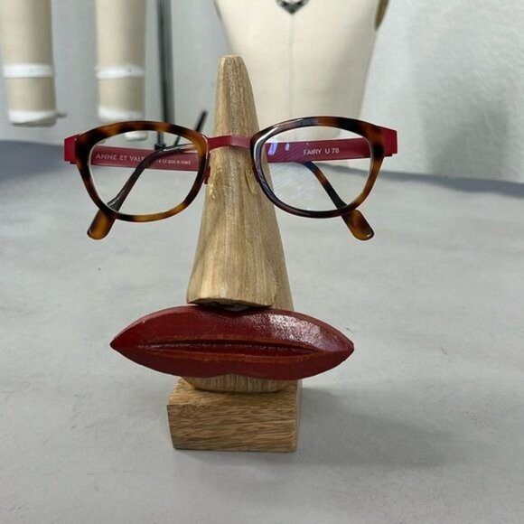 Anne Et Valentin Eyeglasses Fairy U 78 Havana/Red Cat Eye Metal France 45-22 135 - Picture 2 of 11